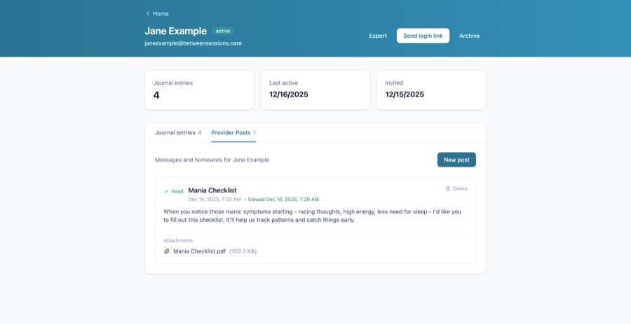 Track what clients have read